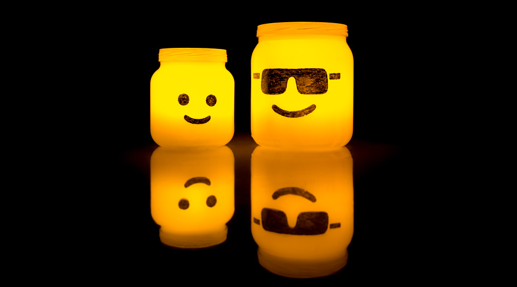lego kopf teelichtgläser