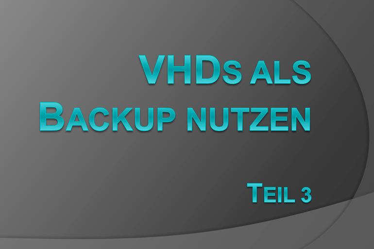 vhds als backup
