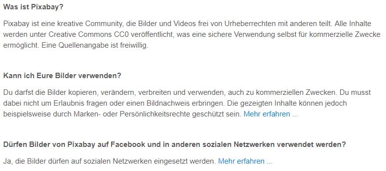 Pixabay FAQ